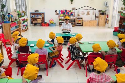 HOẠT ĐỘNG TRẢI NGHIỆM LÀM BÁNH TRÔI NHÂN DỊP TẾT HÀN THỰC (3/3 ÂM LỊCH) CỦA LỚP 4 TUỔI  C
